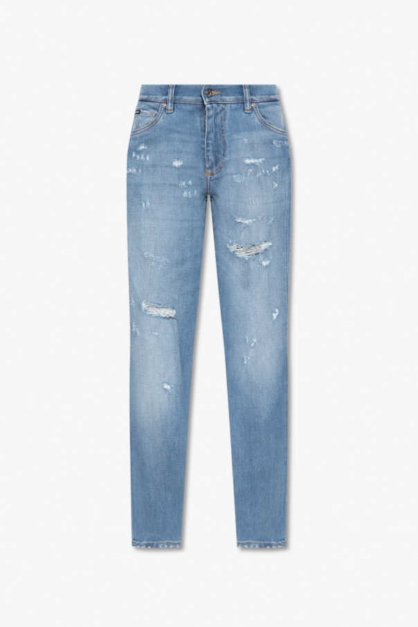 Dolce and gabbana distressed cheap jeans